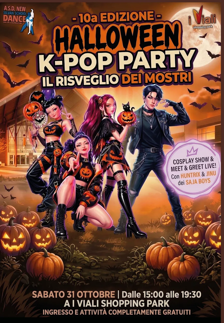 Volantino ufficiale Halloween K-Pop Party 10ª edizione